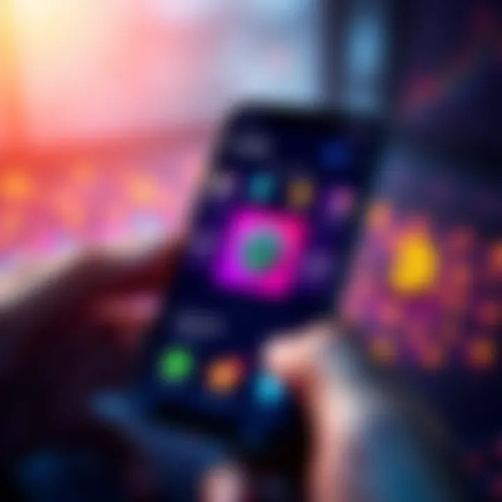 A smartphone displaying various mobile crypto wallet apps with security features highlighted, showing safe asset transfers and quick transactions.