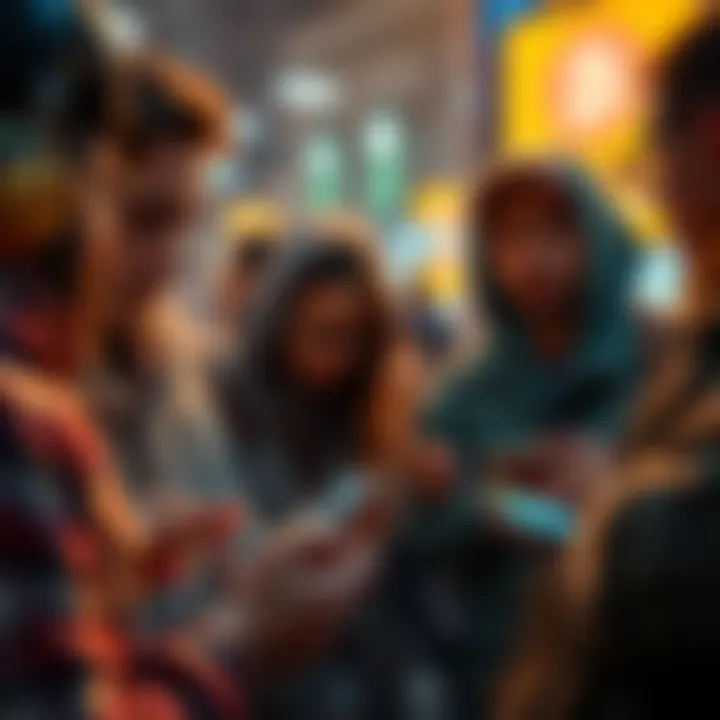 People using mobile wallets A group of people checking transactions on their mobile wallets, focused on apps like MetaMask and Trust, discussing their experiences with everyday transfers.