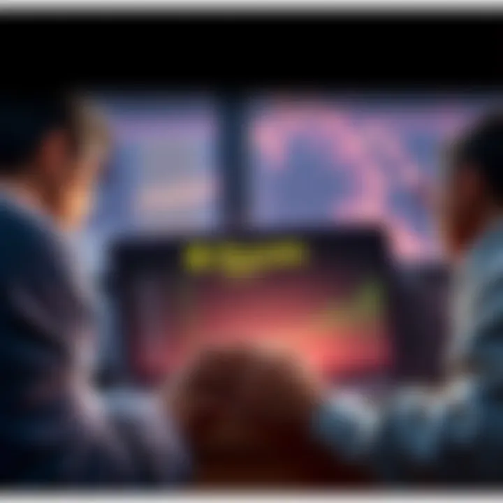 Frustrated people looking at a laptop screen showing a message about halted Monero deposits on Kucoin
