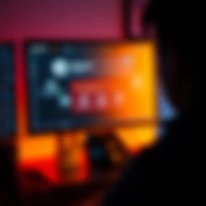 A person looking at a computer screen displaying the Monero GUI wallet with installation messages on it