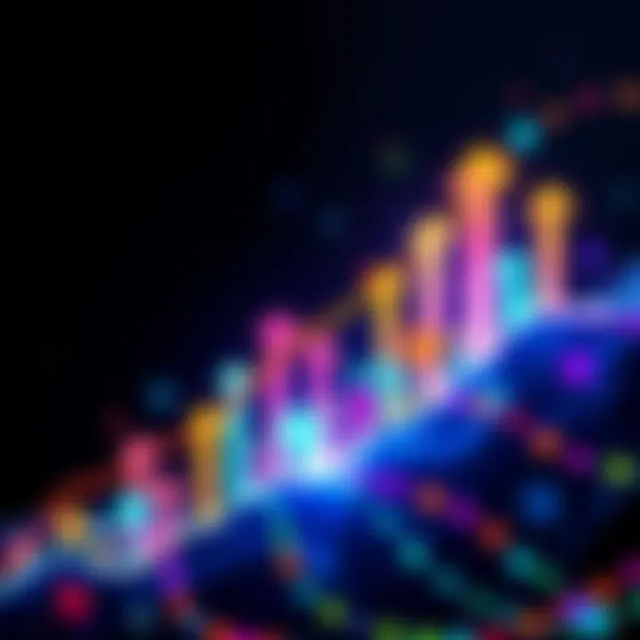 Colorful graphic showing various altcoins with upward trending arrows, symbolizing potential gains.