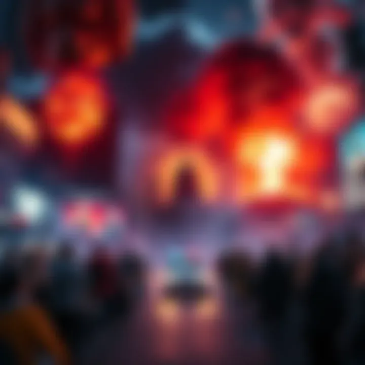 Visual representation of various urgent events taking place in 2025, illustrating the significance and impact on people.