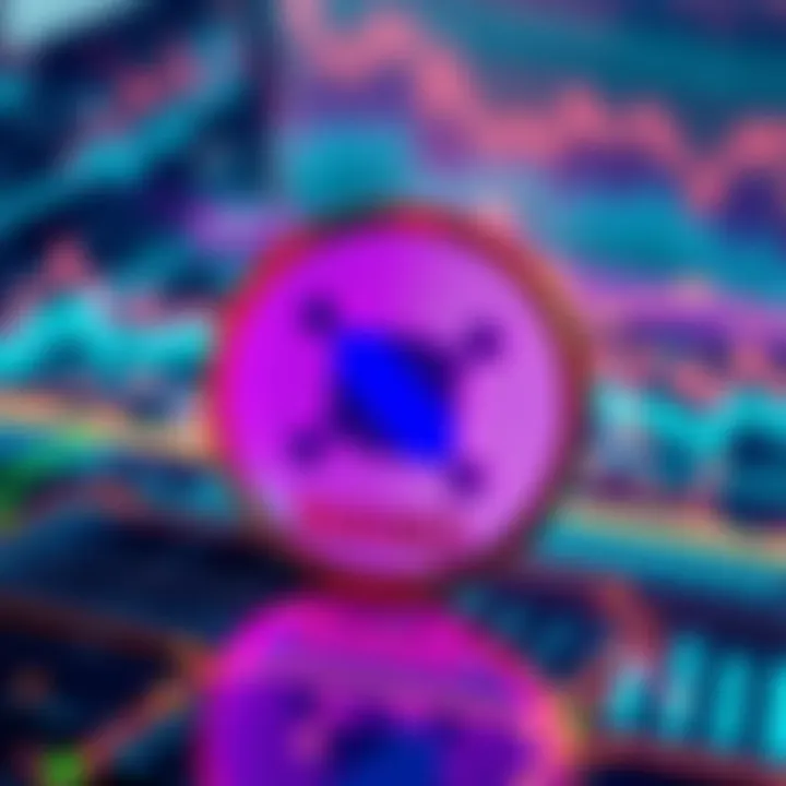 A visual representation of the Nano cryptocurrency logo on a digital background, showcasing its distinct features compared to other cryptocurrencies.