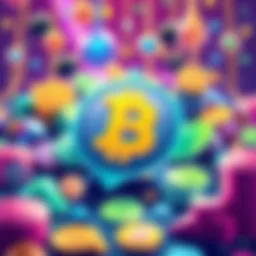 Colorful illustration of new BNB Chain tokens like memecoins and DeFi assets on BitMart