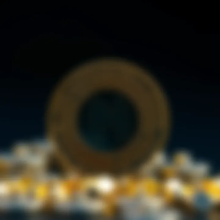 A close-up of a digital token with the New Hampshire state outline in the background, symbolizing the new law.