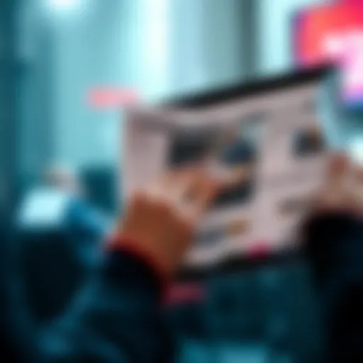 A person reading news articles on a tablet, showcasing the latest developments in various key issues.