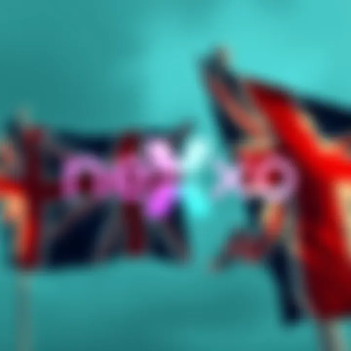 Nexo's logo with a background of UK flags, symbolizing the government's potential ban on crypto loans