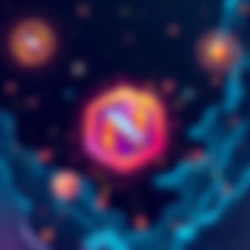 Illustration showing Nexo logo with a visual representation of an airdrop symbolizing community support