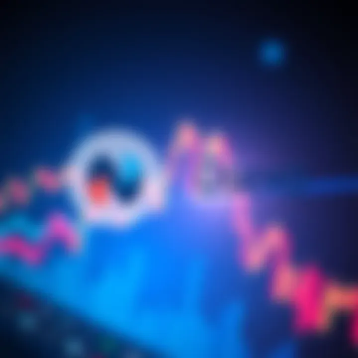 Visual representation of Nexo and USDC logos with a financial graph background, indicating upcoming announcement