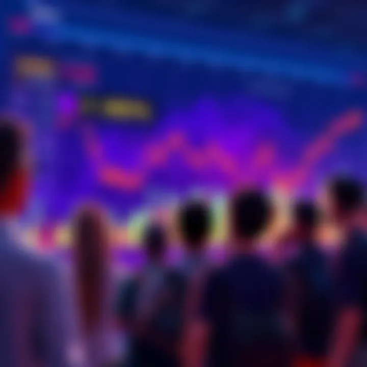 People observing a chart showing a 10% drop in USDC amidst market changes
