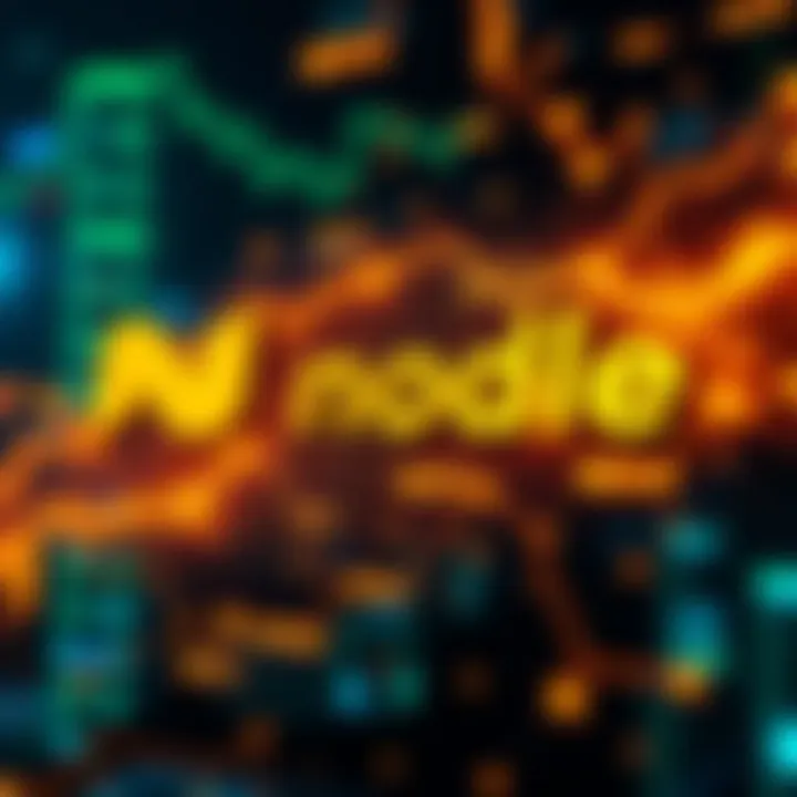 A digital representation showing Nodle's logo and symbols of Depin Gold, highlighting technology and community engagement
