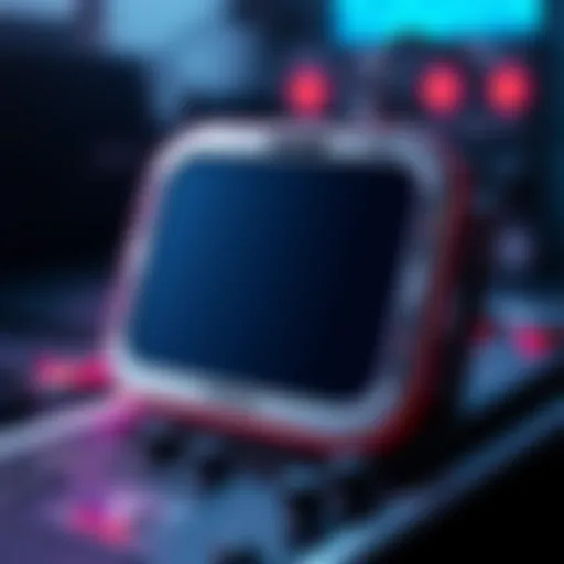 A close-up view of a Nono S device with a blank display, showing signs of malfunction.