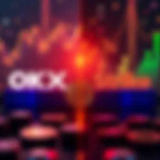 A side-by-side comparison of OKX and Strike logos with Bitcoin symbols, representing investment options