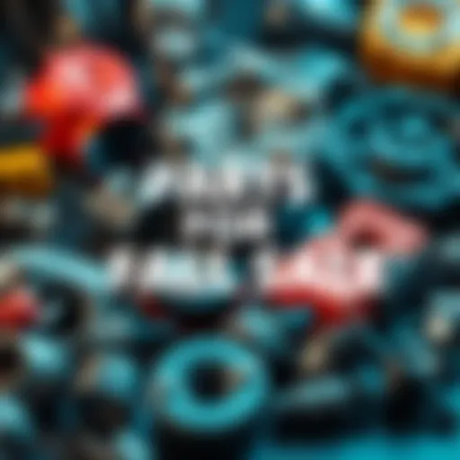 A collection of various parts available for purchase, ready for fall shopping