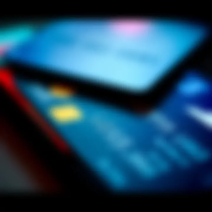 A close-up of a credit card showing a declined payment notification on a smartphone screen