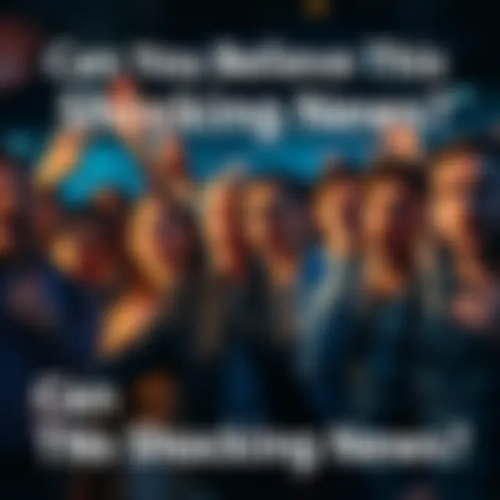 Group of people expressing shock and disbelief at recent news