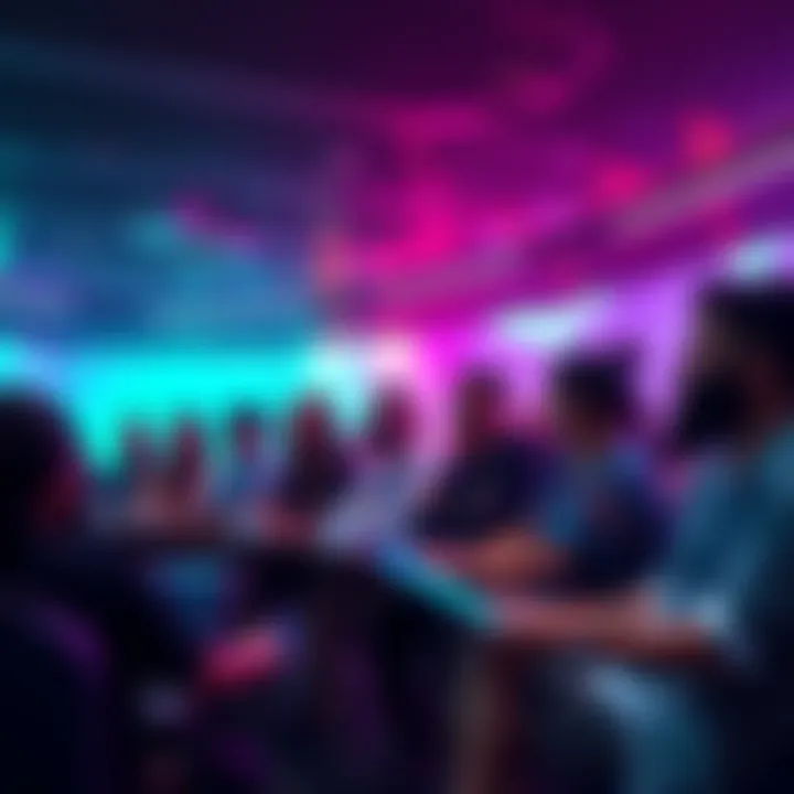 A group of people happily donating cryptocurrencies to support ocean conservation efforts