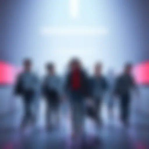 A group of people walking away from a computer with disappointed expressions, symbolizing dissatisfaction with AI-generated content in forums.