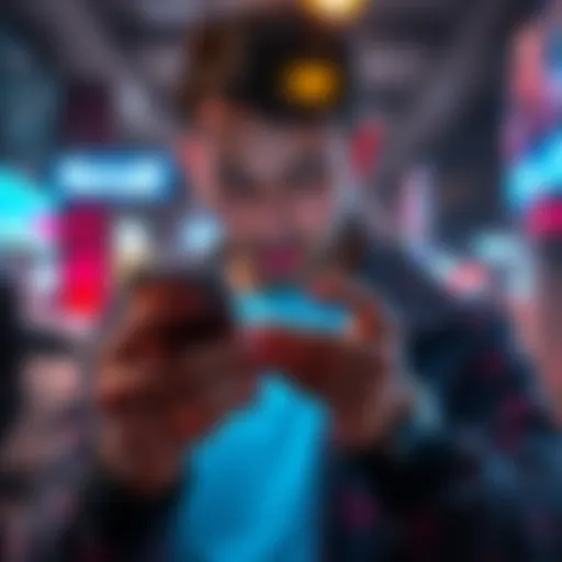 Individual looking at their smartphone while checking email for Revolut sign-up confirmation
