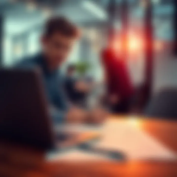 A focused individual working on a project plan with a laptop and notes, emphasizing the importance of execution over capital investment.