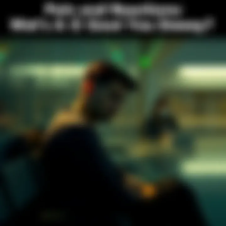 A person sitting alone, looking contemplative with a sad expression, surrounded by soft lighting