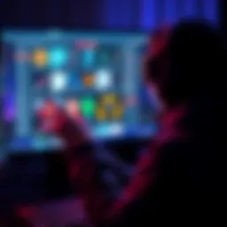 A person interacting with MetaMask on a computer screen while NFTs are displayed