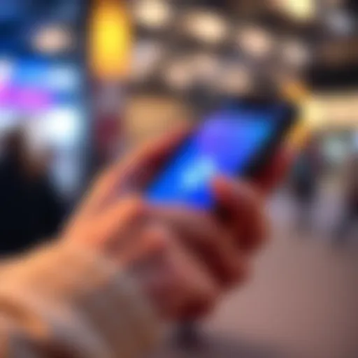 Close-up of a person managing finances through the Revolut app on a smartphone