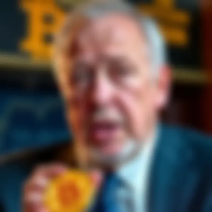 Peter Schiff Critiques Bitcoin Peter Schiff speaking about Bitcoin's drop against gold in a financial discussion