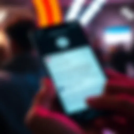 A phone screen displaying a phishing text about account changes from Revolut, causing concern among people