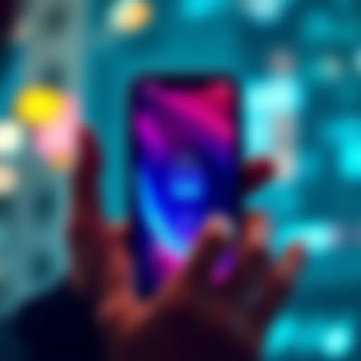 A person looking at a phone showing a PIN entry screen with a locked padlock icon, illustrating the concept of PIN retry limits and reset process.