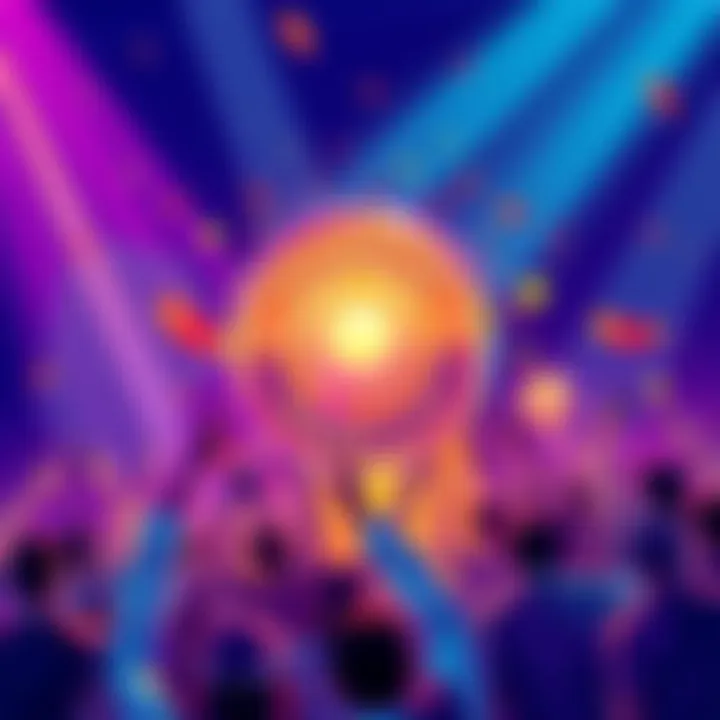 A vibrant illustration showcasing the $POWSCHE token with community members celebrating around it, symbolizing value and utility in cryptocurrency.