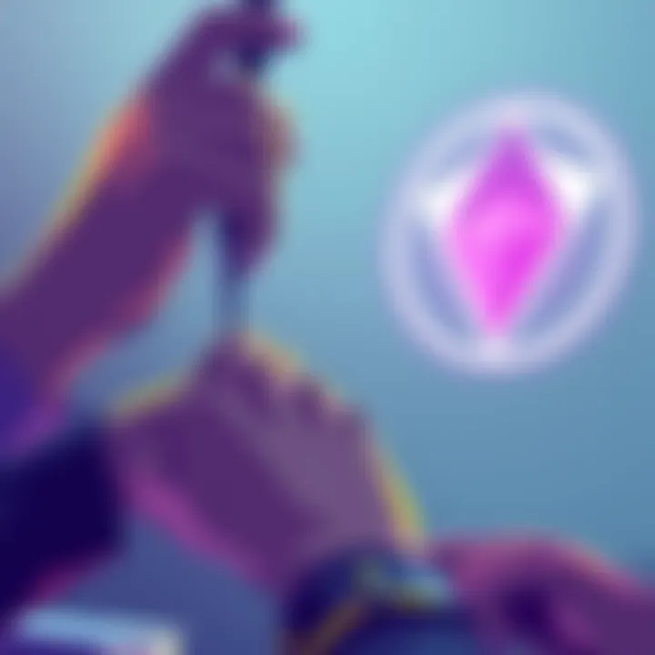 A digital illustration showing hands signing a petition for Proton VPN to support Monero as a payment option, with a backdrop of a VPN logo and Monero symbol.