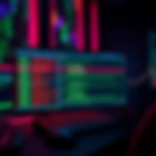 A computer screen showing a pruned node setup with transaction data being verified, illustrating the concept of transaction verification in cryptocurrency.