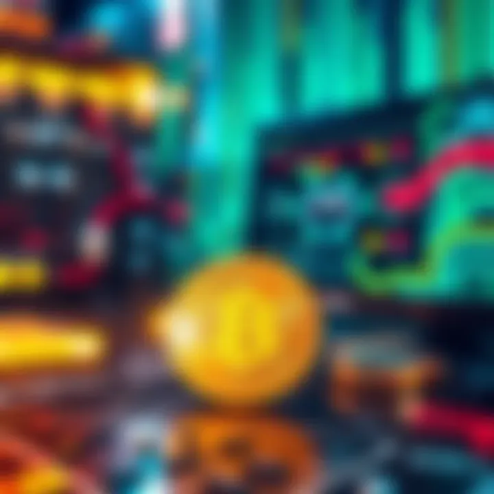 A visual representation of quantum computing threatening Bitcoin security, featuring a Bitcoin symbol and a quantum computer in the background.