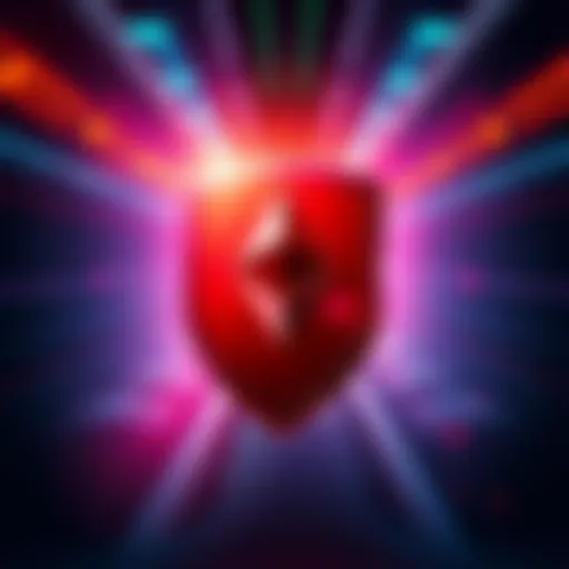 A graphic showing the Railgun logo with a shield symbolizing privacy, alongside the Ethereum logo.