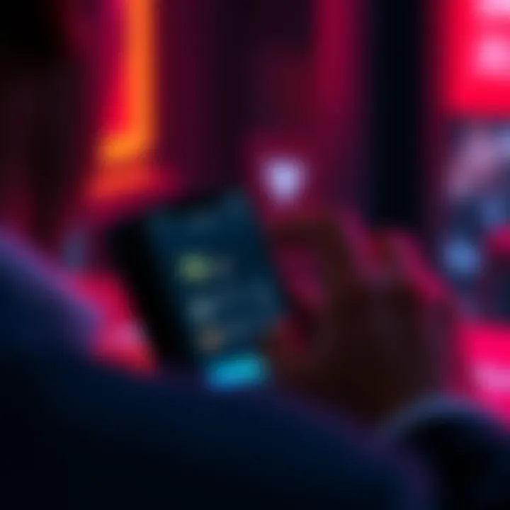 A person looking at a phone screen showing Trust Wallet while trying to recover staked Harmony ONE coins