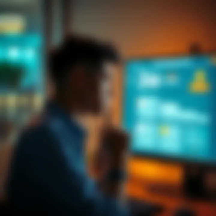 A person pondering over their first rent earnings while looking at a computer screen showing 25AB and potential bonus options.