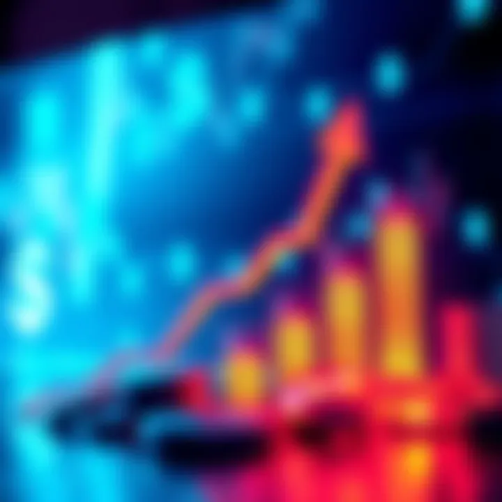 A graphic showing a chart with an upward trend and dollar signs representing financial growth through reposting efforts.