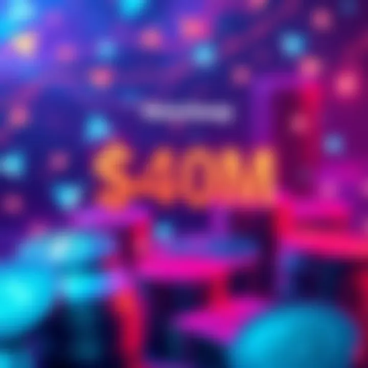 Celebration of RetoSwap reaching $40 million trading volume with visual elements like coins and cash giveaways in the background.