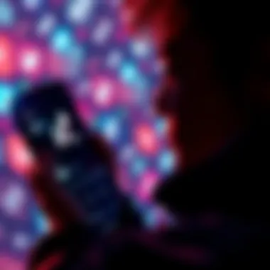 A person contemplating the future of their Hex TikTok account, looking at their phone with the TikTok app open, surrounded by social media icons.