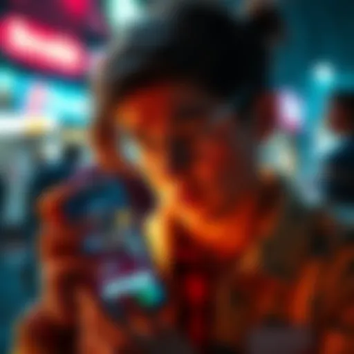 A person looking concerned while checking their phone with a Revolut app open, showing unexpected charges