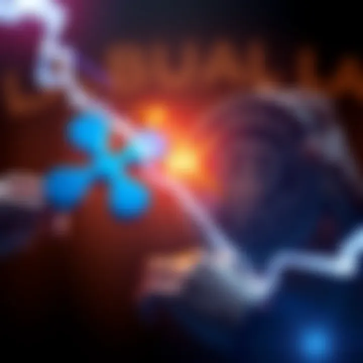 Visual representation of Ripple and SEC in a legal confrontation, symbolizing the potential settlement or appeal over a $125 million decision.