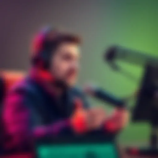 Robinhood CEO discussing tokenization during the Oddlots podcast with a microphone and headphones
