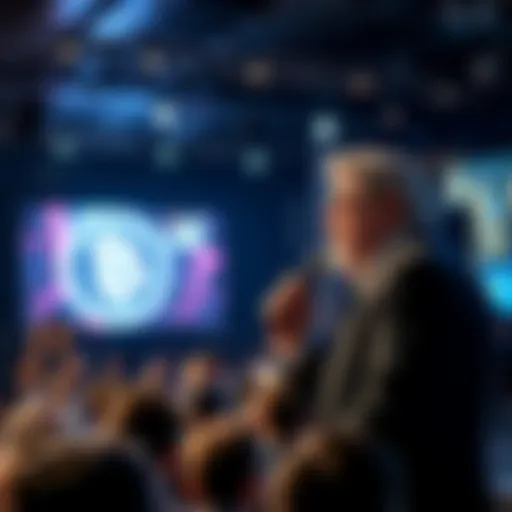 Ross Ulbricht addresses a crowd at the Bitcoin Conference 2025, discussing freedom and unity in cryptocurrency.