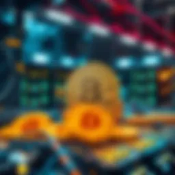 A digital representation of cryptocurrency mining operations losing tax revenue in Russia