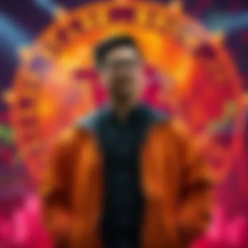 Samson Mow standing in front of a dramatic Bitcoin backdrop, with charts and headlines showcasing Bitcoin controversies in 2025