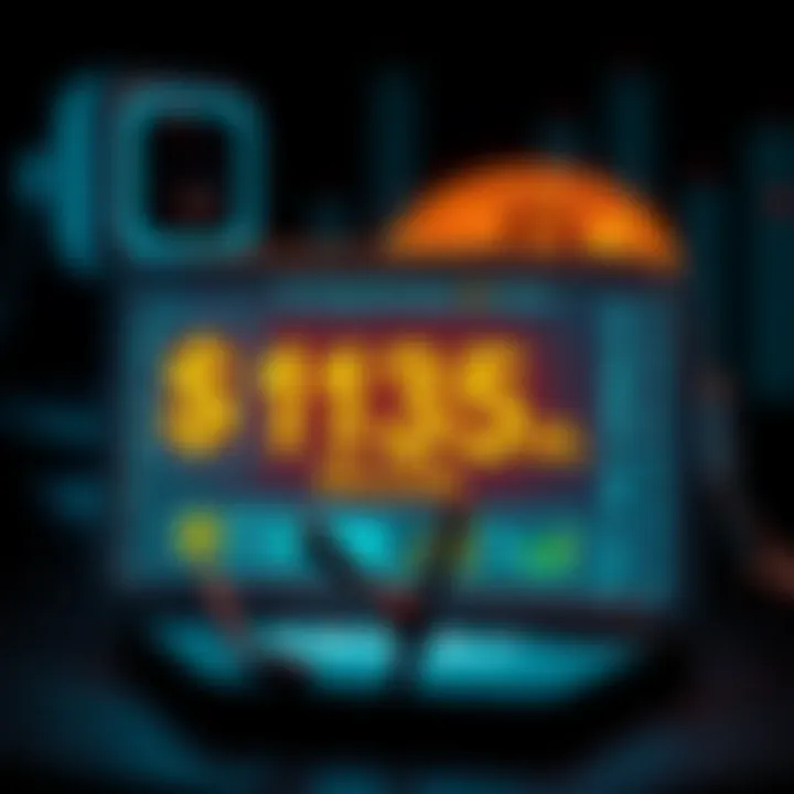 A graphical representation of a cryptocurrency wallet display showing a value exceeding $135 billion, symbolizing Satoshi Nakamoto's rise to the ninth richest position.