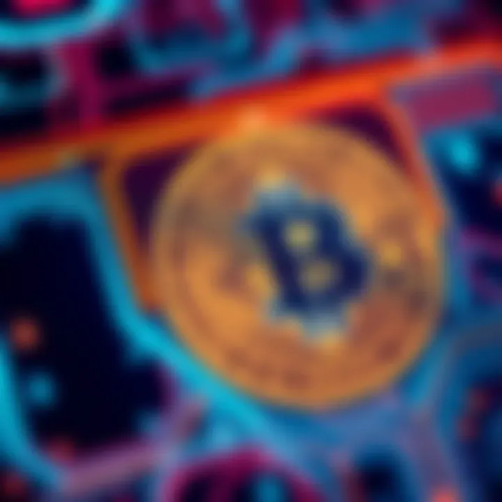 A close-up of a Bitcoin wallet on a digital screen, showcasing security features like a lock symbol and circuit patterns, representing safe Bitcoin investments.