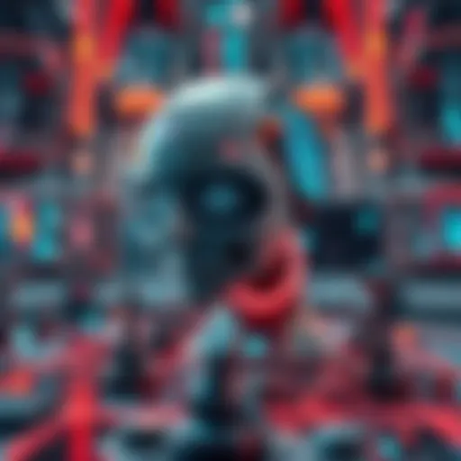 Visualization of self-sovereign AI with digital elements and Tether branding, showcasing technology innovation.