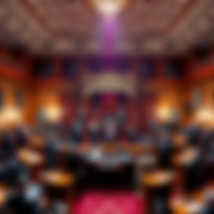 The U.S. Senate chamber with lawmakers celebrating the advancement of stablecoin legislation, highlighting the crypto industry's progress.